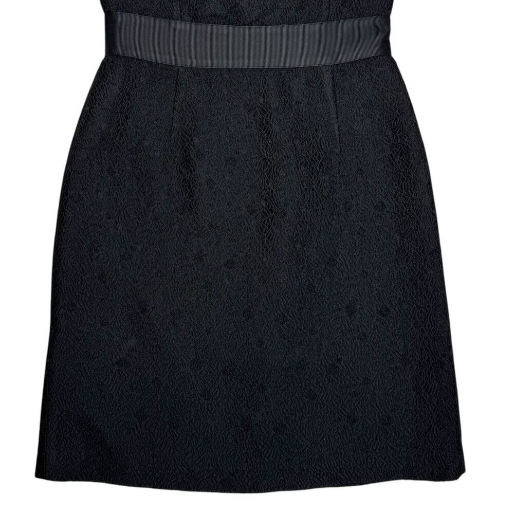 Ann Taylor Petites Black Strapless Wool Blend Jacquard Dress Size 10P - Picture 5 of 14